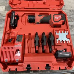 AS-IS Milwaukee-2674-22C M18 Short Throw Press Tool Kit W/ PEX Crimp Jaws