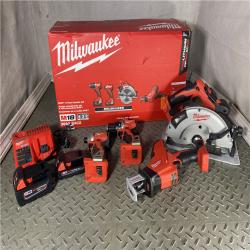 HOUSTON LOCATION - AS-IS M18 18-Volt Lithium-Ion Brushless Cordless Combo Kit (4-Tool) with 2-Batteries, 1-Charger and Tool Bag