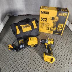 HOUSTON LOCATION - AS-IS (APPEARS LIKE NEW) DEWALT 20V MAX XR Brushless Cordless 1/2 Drill/Driver Kit