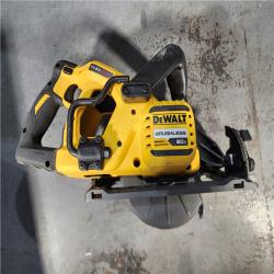 HOUSTON LOCATION - AS-IS DEWALT FLEXVOLT 60V MAX Cordless Brushless 7-1/4 in. Wormdrive Style Circular Saw (Tool Only)