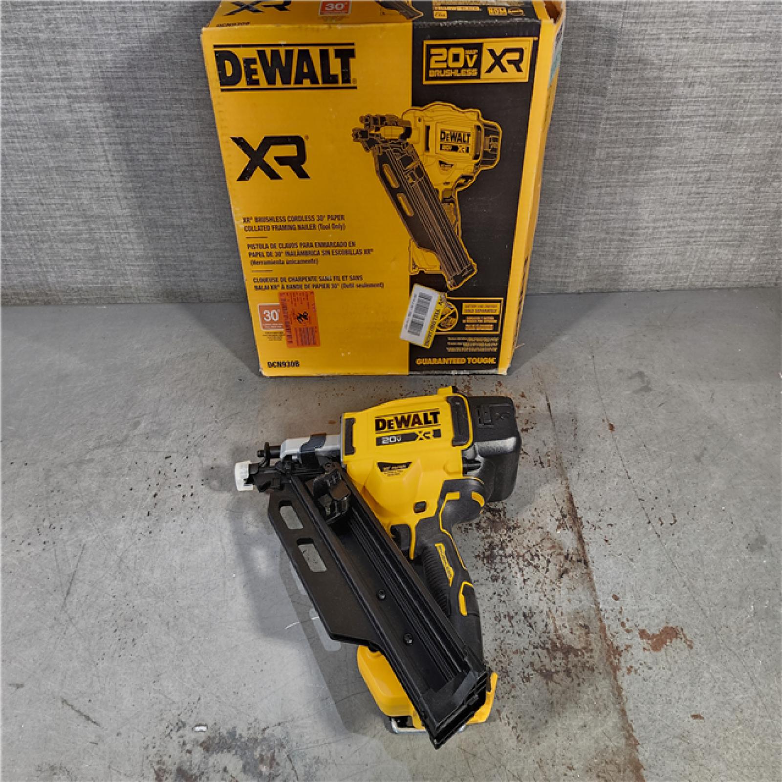 HOUSTON LOCATION - AS-IS DEWALT 20-Volt 30Â° Cordless Framing Nailer (Tool-Only)