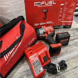 AS-IS Milwaukee M18 1/2 in. Cordless Brushless High Torque Impact Wrench Kit (Battery & Charger)