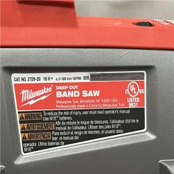 AS-IS Milwaukee 2729-20 - M18 Fuel 18V Cordless Brushless Band Saw Bare Tool