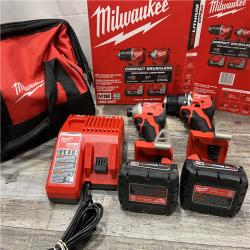 AS-IS Milwaukee M18 Compact Brushless 2-Tool Combo Kit