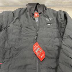 AS-IS Milwaukee M12 12V Mens Heated Axis Hooded Jacket with Battery, Black, Size XL - M102B-21XL