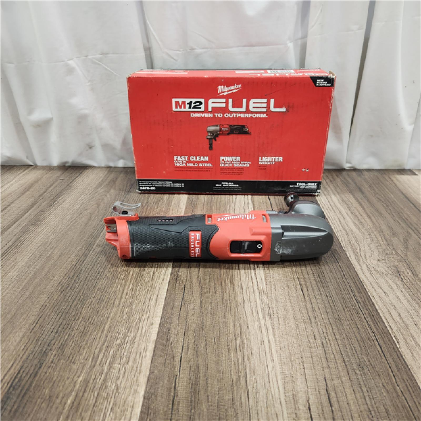 AS IS Milwaukee M12 FUEL Brushless Cordless 16 Gauge Variable Speed Nibbler (Tool Only)