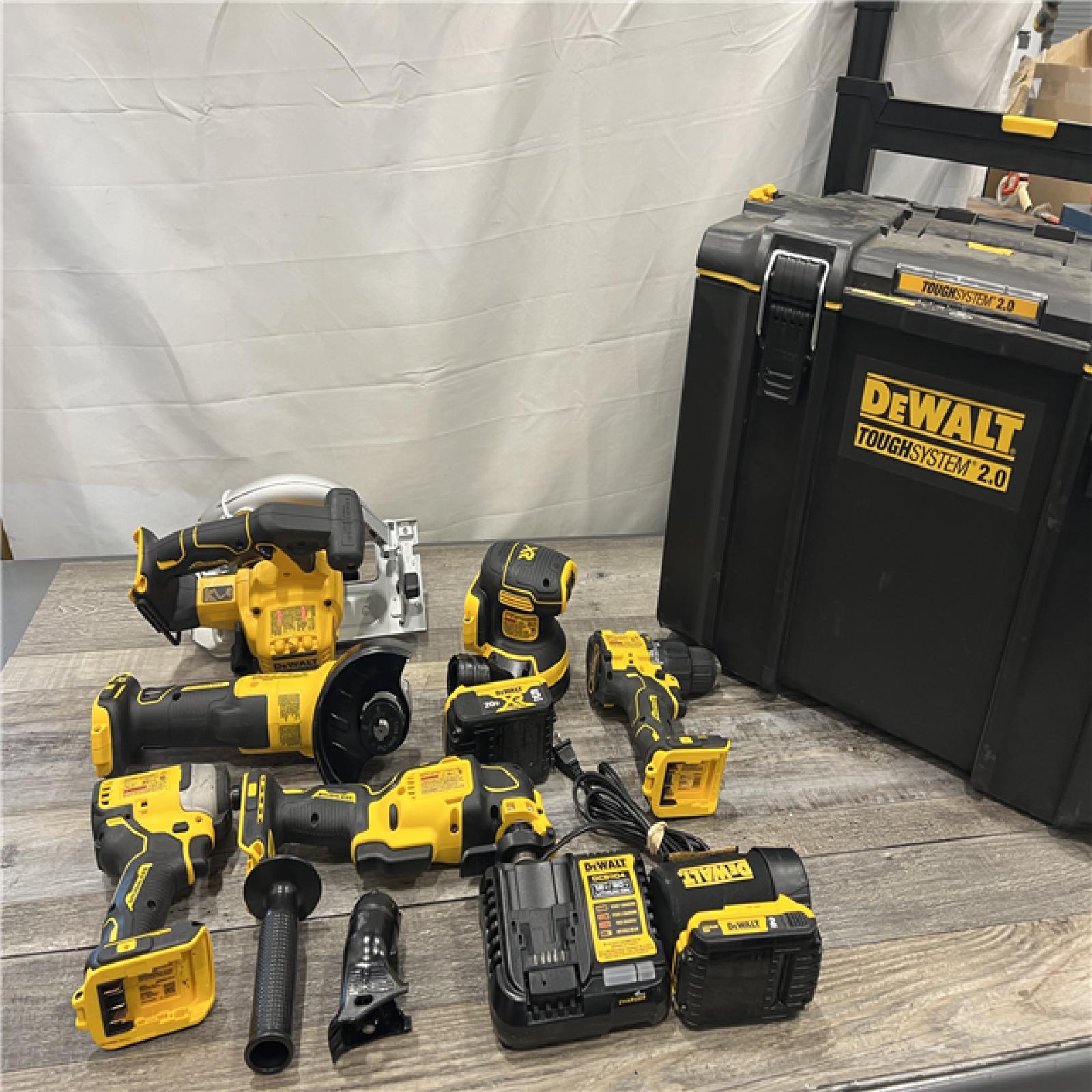 AS-IS Dewalt 20-Volt MAX ToughSystem Lithium-Ion 6-Tool Cordless Combo Kit