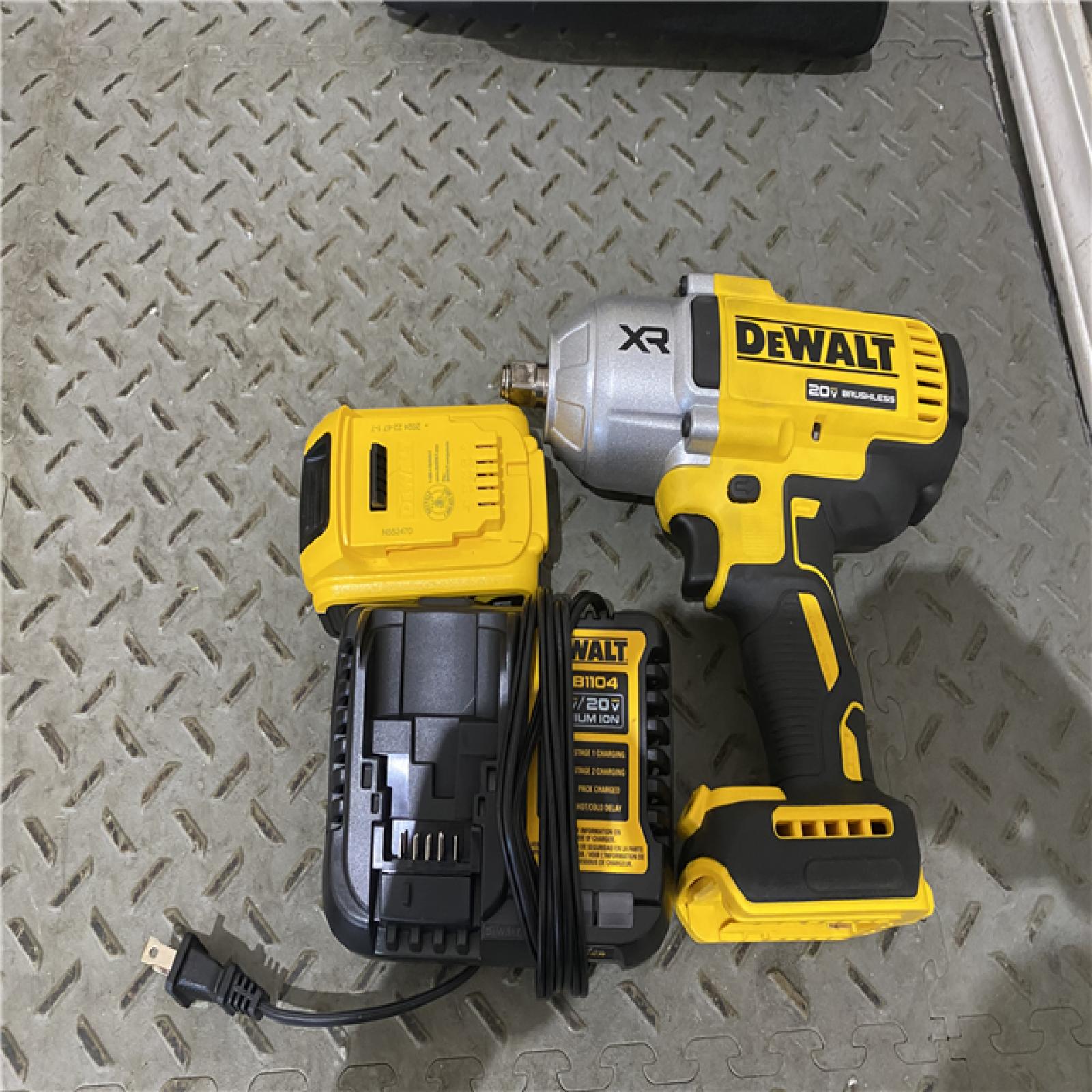 Houston location AS-IS DEWALT 20V MAX* XR 1/2  High Torque Impact Wrench with Hog Ring Anvil