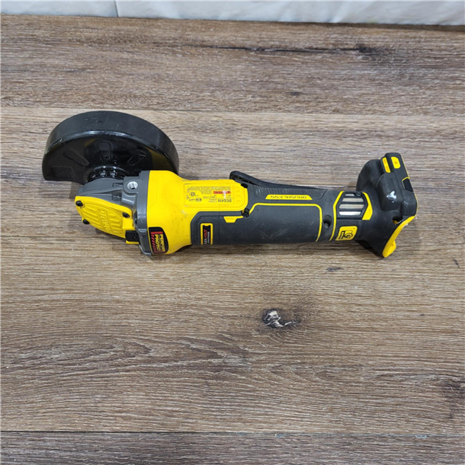 AS-IS 20V MAX Cordless Brushless 4.5 - 5 in. Paddle Switch Angle Grinder with FLEXVOLT ADVANTAGE (Tool Only)