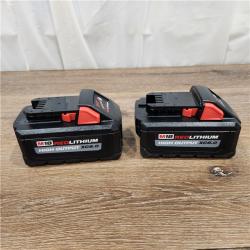 AS-IS Milwaukee M18 18-Volt Lithium-Ion High Output Starter Kit with Two 6.0 Ah Battery and Charger