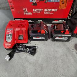 HOUSTON LOCATION - AS-IS 495-2882-22 M18 Fuel 4.5 - 5 in. Braking Grinder with One-Key Paddle Switch W/ (2) BATTERY & CHARGER