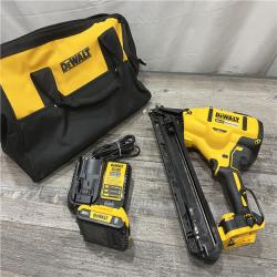 AS-IS DEWALT 20V MAX XR 15 Ga. Cordless 34 Deg Nailer 20 V