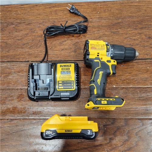 AS-IS  ATOMIC 20-Volt Lithium-Ion Cordless 1/2 in. Compact Hammer Drill with 3.0Ah Battery, Charger and Bag