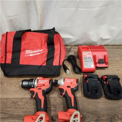 AS-IS Milwaukee M18 Compact Brushless 2-Tool Combo Kit