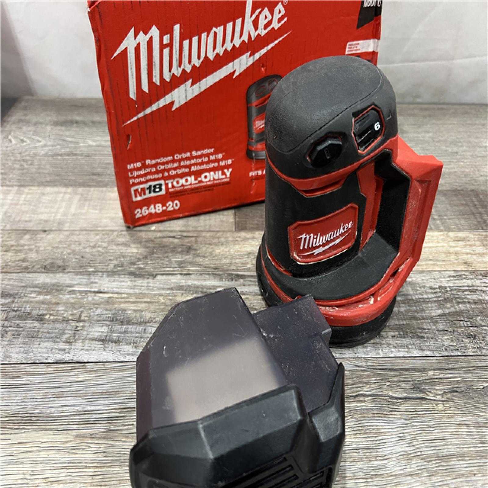 AS-IS Milwaukee 2648-20 - M18 5  7000-12000 Opm Cordless Variable Speed Random Orbital Sander