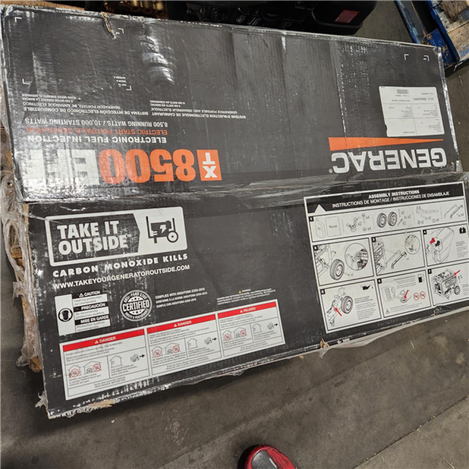 Dallas Location - As-Is Generac XT8500E Portable Generator- Appears Like New Condition