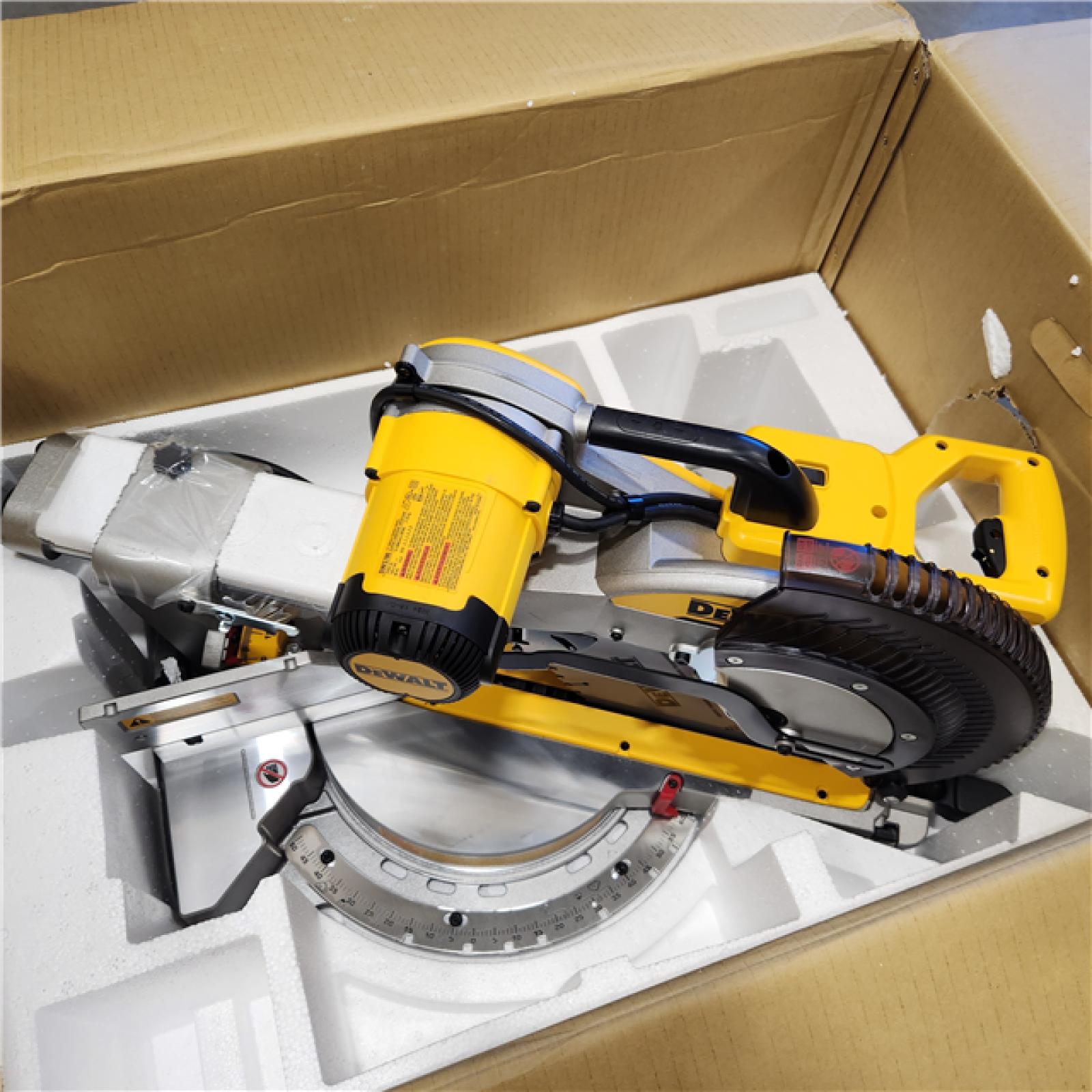 AS-IS 15 Amp Corded 12 in. Double Bevel Sliding Compound Miter Saw with XPS Technology, Blade Wrench and Material Clamp