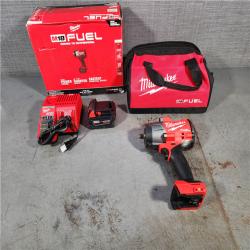 HOUSTON LOCATION - AS-IS (APPEARS LIKE NEW) Milwaukee M18 1/2 in. Cordless Brushless High Torque Impact Wrench Kit (Battery & Charger)