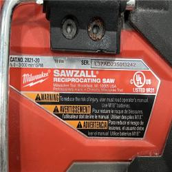 AS-IS Milwaukee M18 18V Fuel Sawzall 1-1/4  Reciprocating Saw Cordless Lithium-Ion Brushless 2821-20