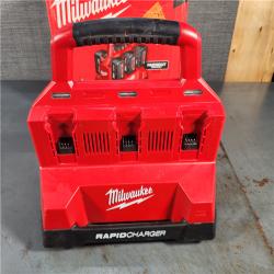 HOUSTON LOCATION - AS-IS Milwaukee M18 Packout Six Bay Rapid Charger