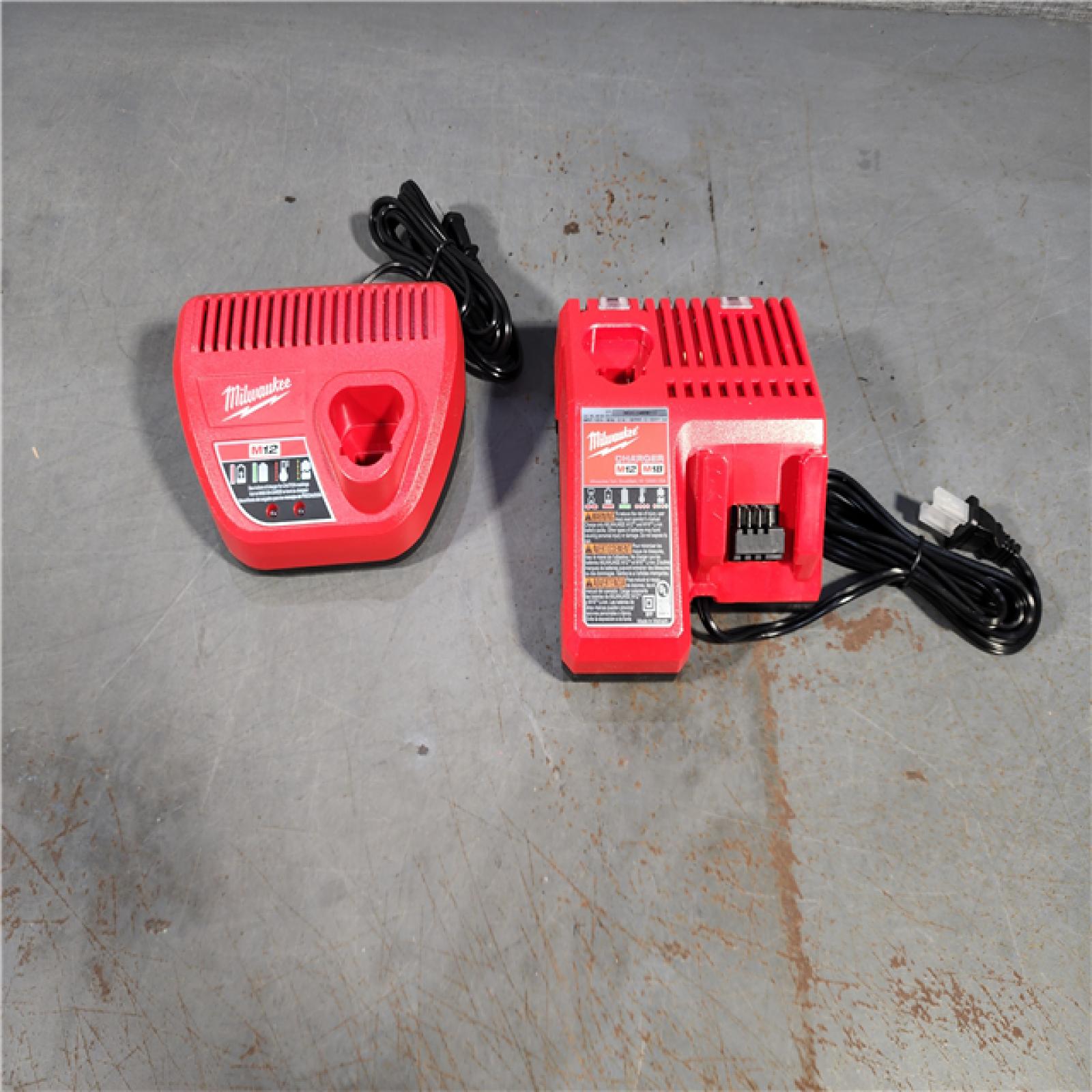 HOUSTON LOCATION - AS-IS MILWAUKEE BATTERY CHARGER PACK QTY - 16