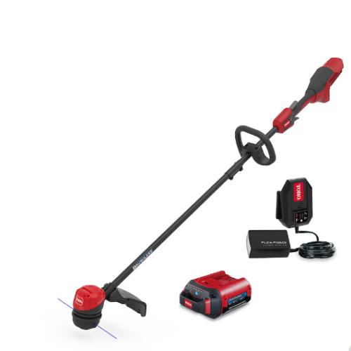 NEW! - TORO 60V MAX* 13 in. (33.0 cm) / 15 in. (38.1 cm) Brushless String Trimmer with 2.0Ah Battery