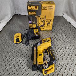 HOUSTON LOCATION - AS-IS ATOMIC 20V MAX Lithium Ion Cordless 23 Gauge Pin Nailer Kit with 2.0Ah Battery and Charger