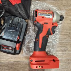 AS-IS Milwaukee M18 Compact Brushless 1/4  Hex Impact Driver Kit