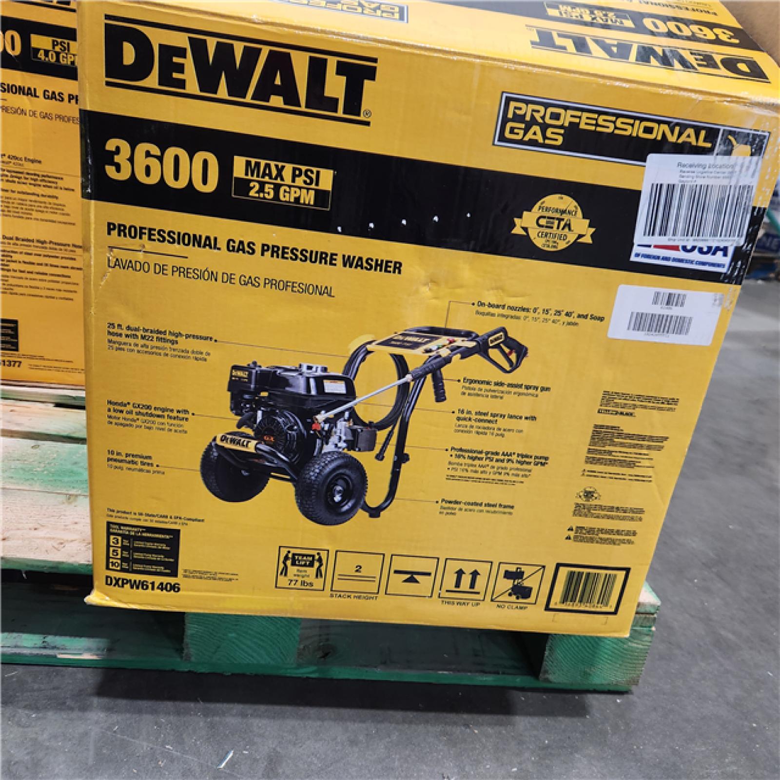 Dallas Location - As-Is DXPW61406 DeWalt Cold Water Pressure Washer