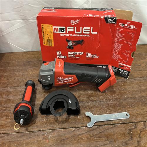 AS-ISMilwaukee 2880-20 M18 FUEL 18-Volt Lithium-Ion Brushless Cordless 4-1/2 in./5 in. Grinder W/Paddle Switch (Tool-Only)