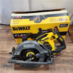 AS-IS FLEXVOLT 60V MAX Cordless Brushless 7-1/4 in. Wormdrive Style Circular Saw (Tool Only)