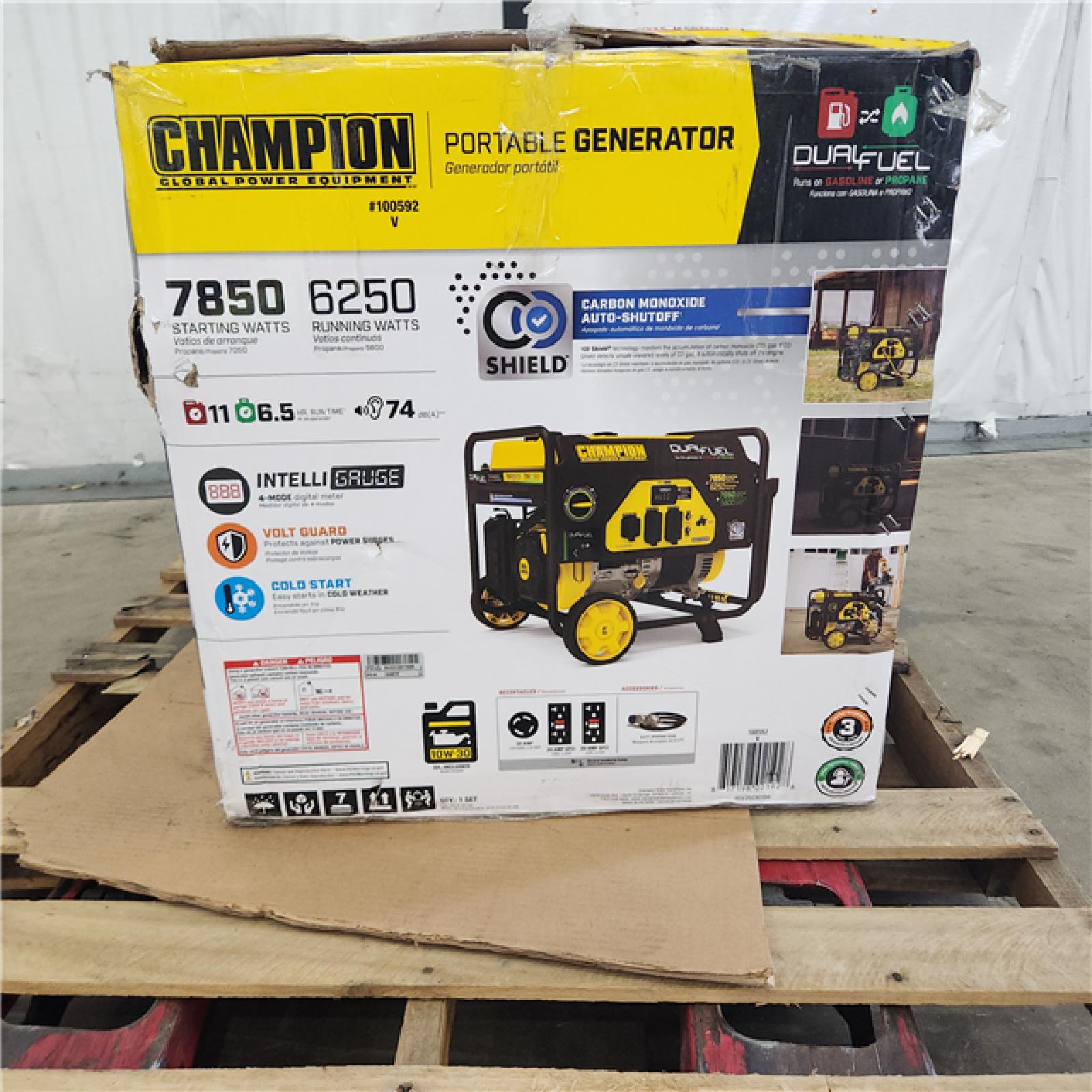 Houston Location - AS-IS Champion 6250 Watts Generator