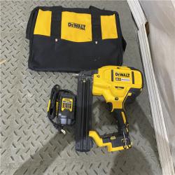 Houston  location AS-IS DEWALT 20V MAX XR 18 Gauge Brad Nailer Kit ONLY CAHRGER