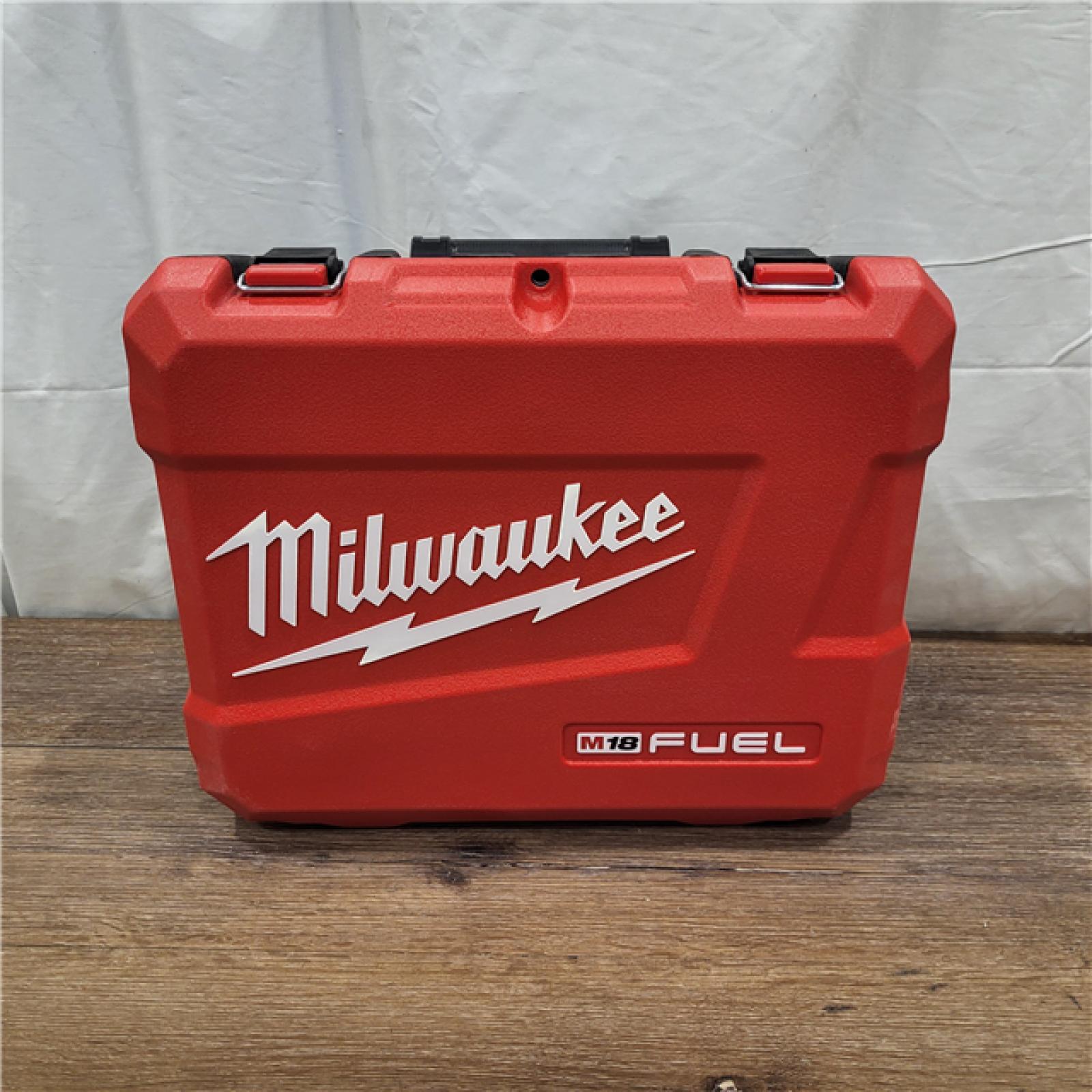 AS-IS Milwaukee 2904-22 Hammer Drill Driver Kit with Batteries  Charger & Tool Case  Red