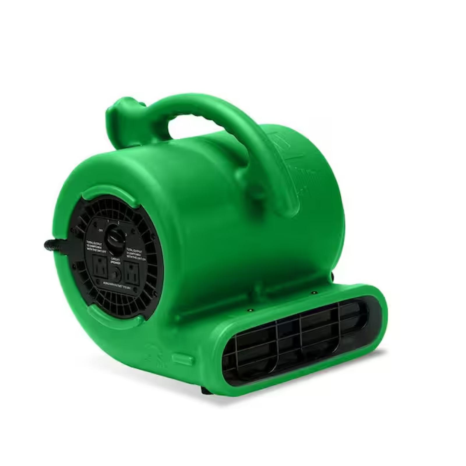 DALLAS LOCATION -B-Air 1/4 HP Air Mover Blower Fan for Water Damage Restoration Carpet Dryer Floor Home and Plumbing Use in Green  - PALLET ( UNITS  27  ) )S