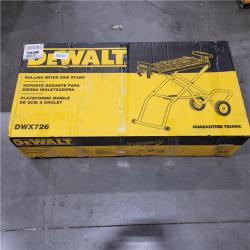 AS-IS DEWALT 32-1/2 in. x 60 in. Rolling Miter Saw Stand with 300 lbs. Capacity