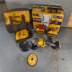 HOUSTON LOCATION - AS-IS (APPEARS LIKE NEW) DeWalt Flexvolt 60V Max Cordless Grinder  4.5 in; 6 in  Kit  1 KT (115-DCG418X2)