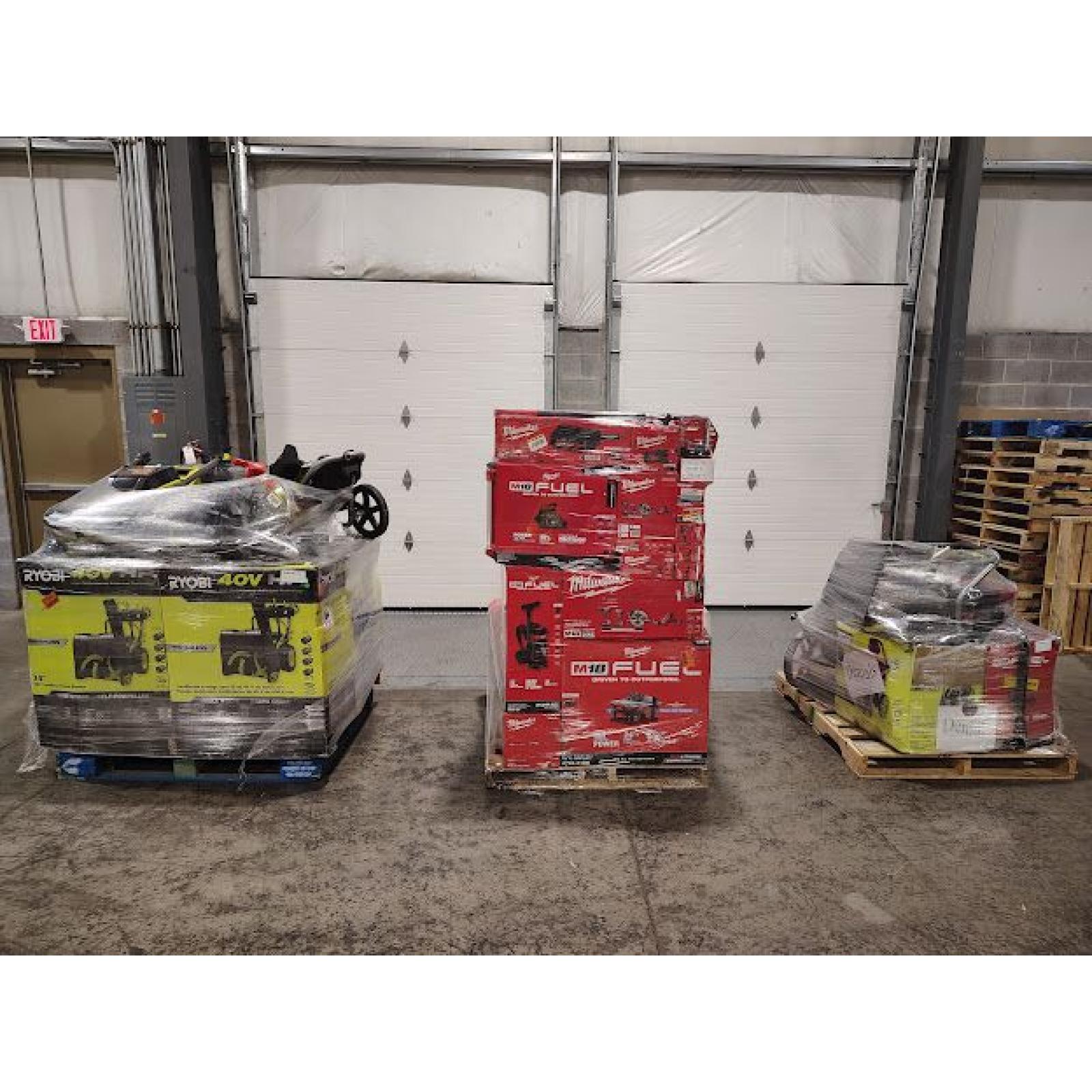 Pittston Location As-Is Power Tools Partial Truckload (3 pallets) 1358298-D