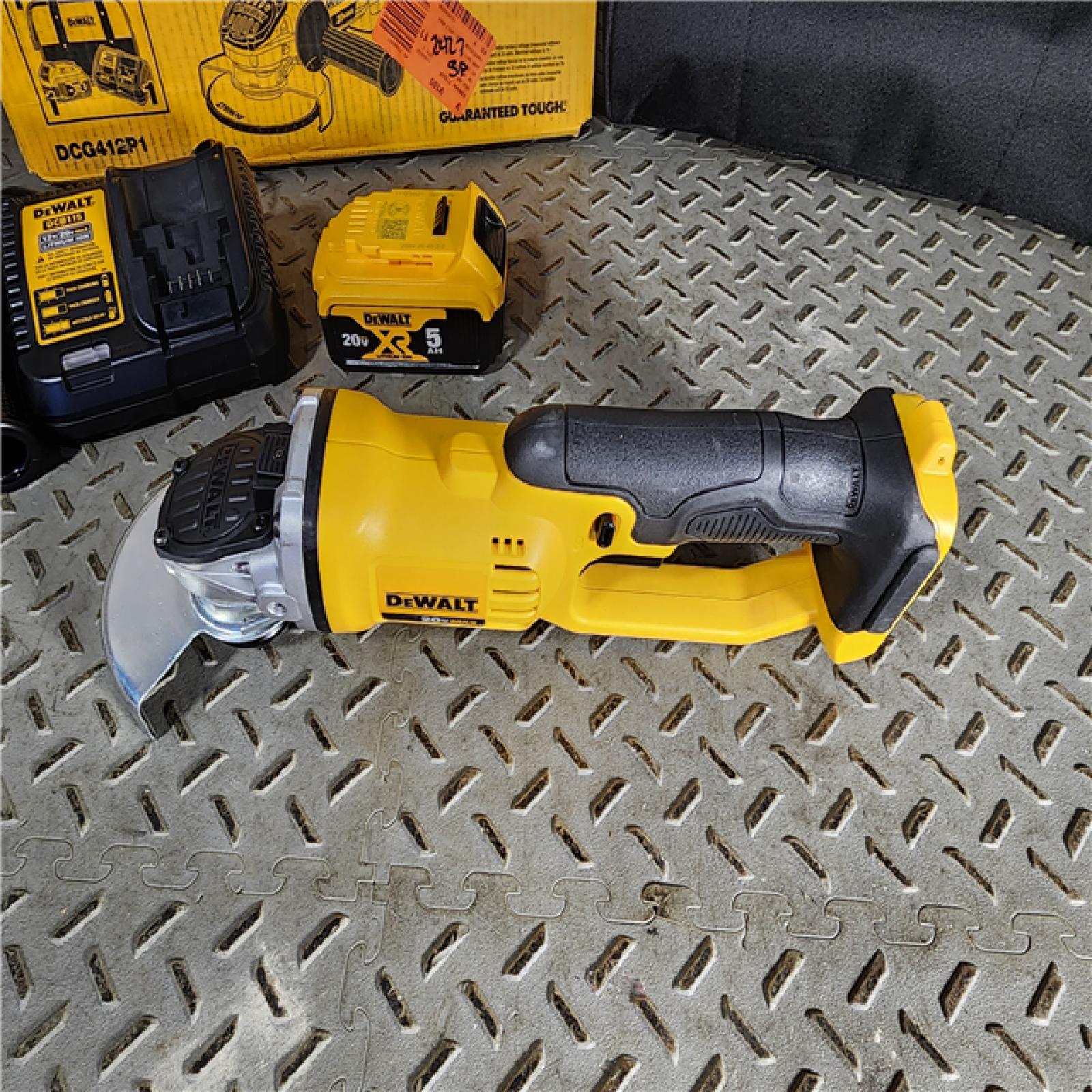 HOUSTON LOCATION - AS-IS 20V MAX Cordless 4.5 in. - 5 in. Grinder, (1) 20V 5.0Ah Battery, and Charger