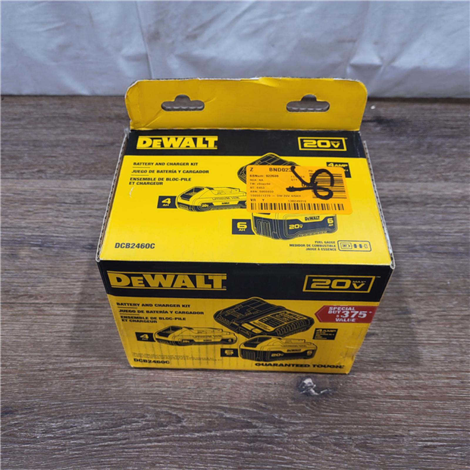 AS-IS DEWALT 20V MAX Lithium-Ion 6.0Ah and 4.0Ah Battery and Charger Starter Kit