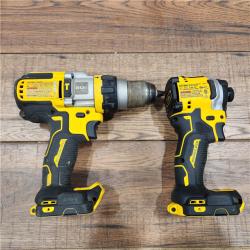 AS-IS 20V MAX XR Hammer Drill and ATOMIC Impact Driver 2 Tool Cordless Combo Kit with (2) 4.0Ah Batteries, Charger, and Bag