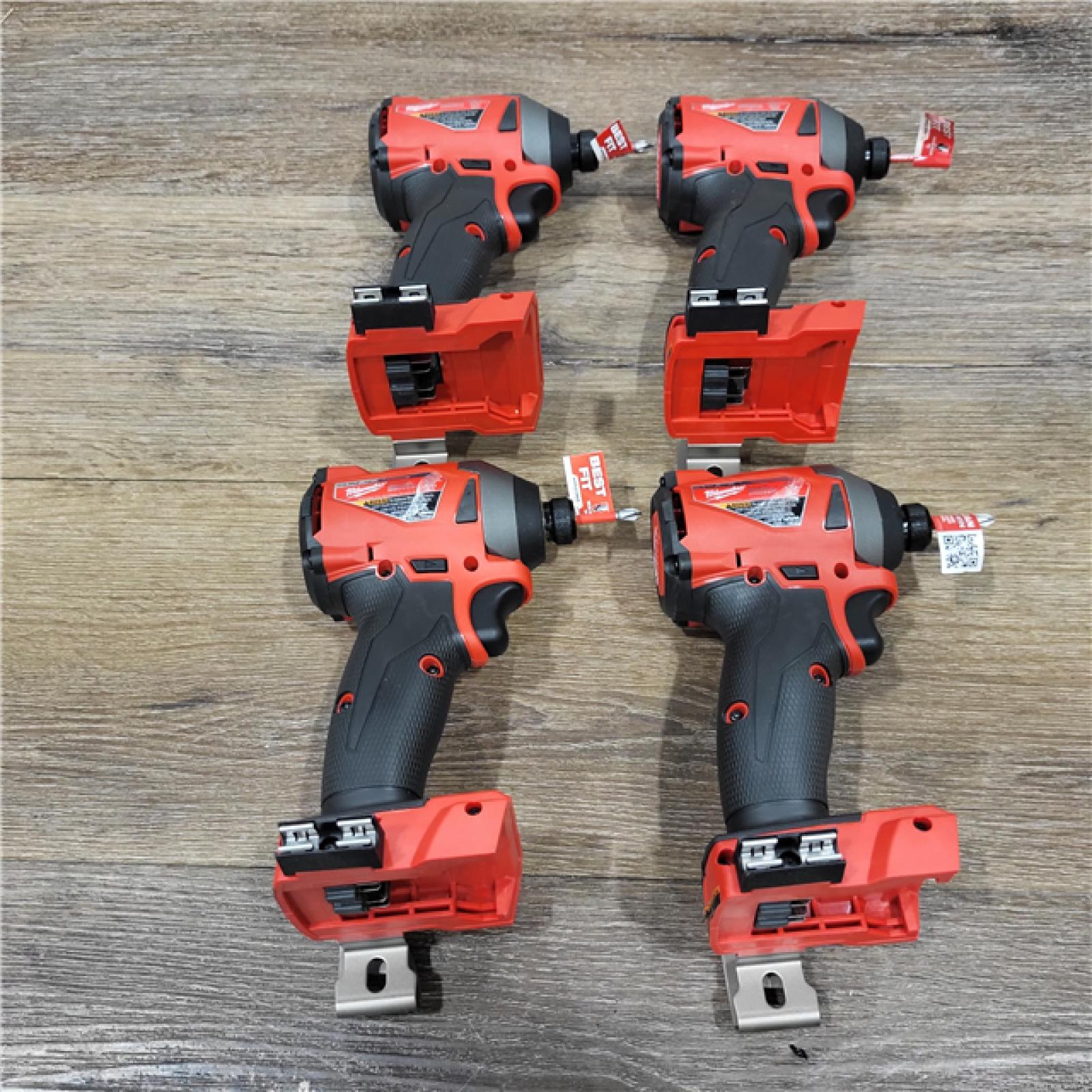 GOOD Milwaukee M18 FUEL 18-Volt Lithium-Ion Brushless Cordless 1/4 in. Hex Impact Driver (Tool-Only) ( LOTE FOR 4)