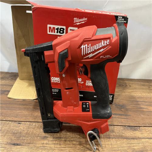 AS IS M18 FUEL 18-Volt Lithium-Ion Brushless Cordless 18-Gauge 1/4 in. Narrow Crown Stapler (Tool-Only)