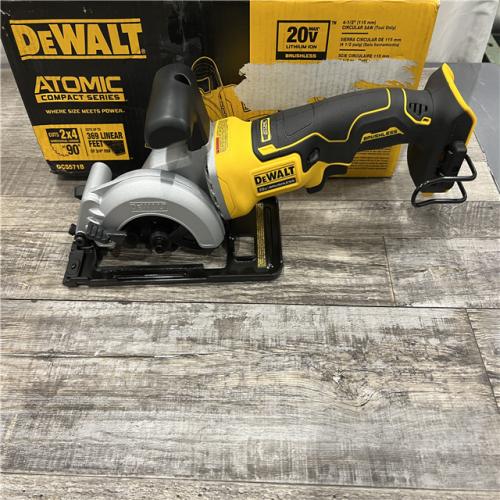 AS-IS DEWALT ATOMIC 20V MAX Cordless Brushless 4-1/2 in. Circular Saw (Tool Only)