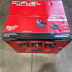 NEW! Milwaukee M18 FUEL Cordless Brushless Dual-Bevel Sliding Compound 10 in. Miter Saw Kit