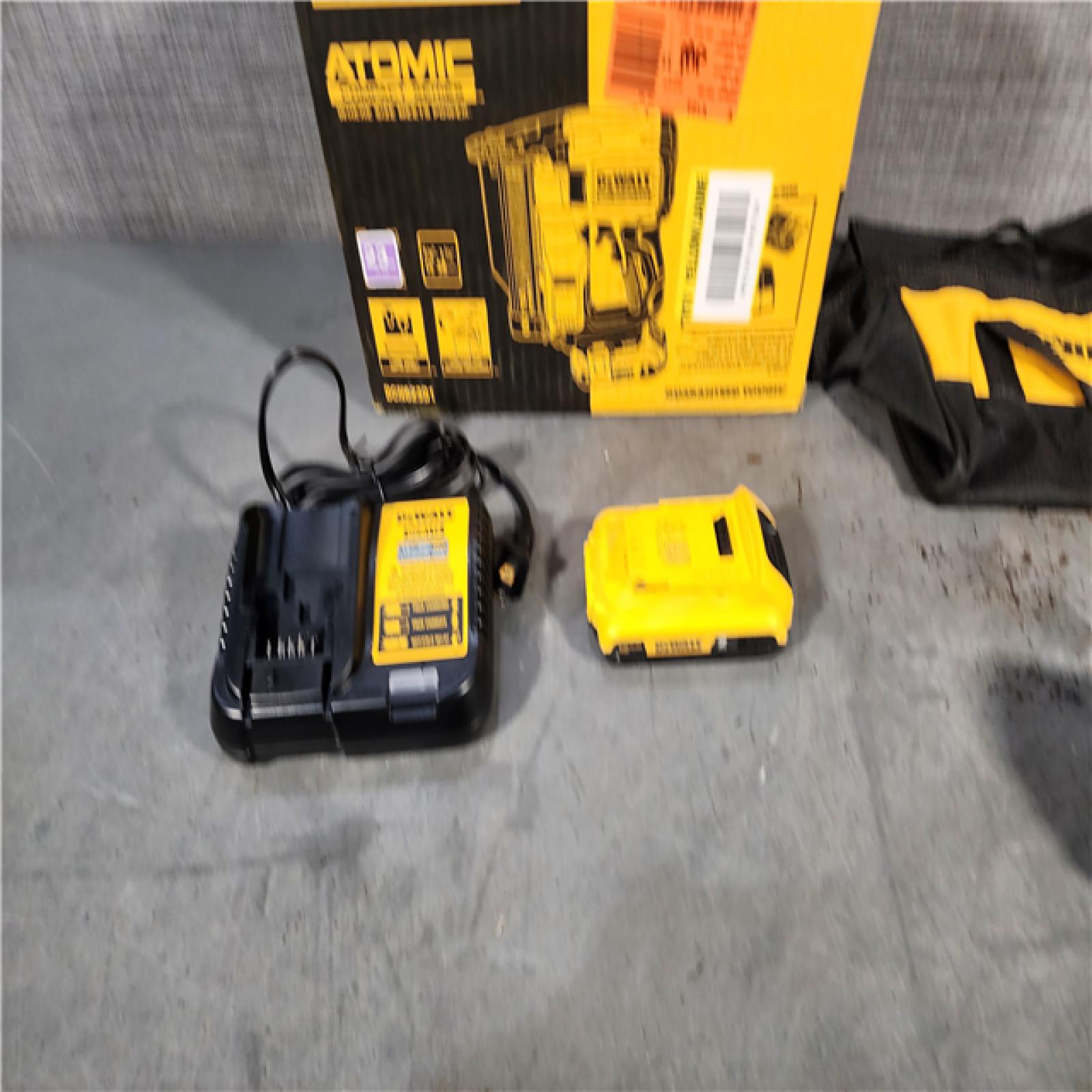 HOUSTON LOCATION - AS-IS DEWALT ATOMIC 20V MAX Lithium Ion Cordless 23 Gauge Pin Nailer Kit with 2.0Ah Battery and Charger