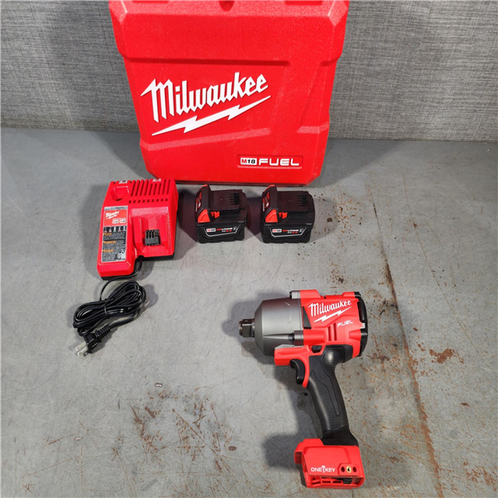 HOUSTON LOCATION - AS-IS (APPEARS LIKE NEW) Milwaukee 2864-22R 18V Brushless 3/4  High-Torque Impact Wrench W/ Friction Ring