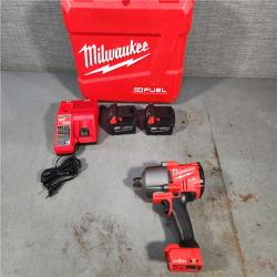 HOUSTON LOCATION - AS-IS (APPEARS LIKE NEW) Milwaukee 2864-22R 18V Brushless 3/4  High-Torque Impact Wrench W/ Friction Ring