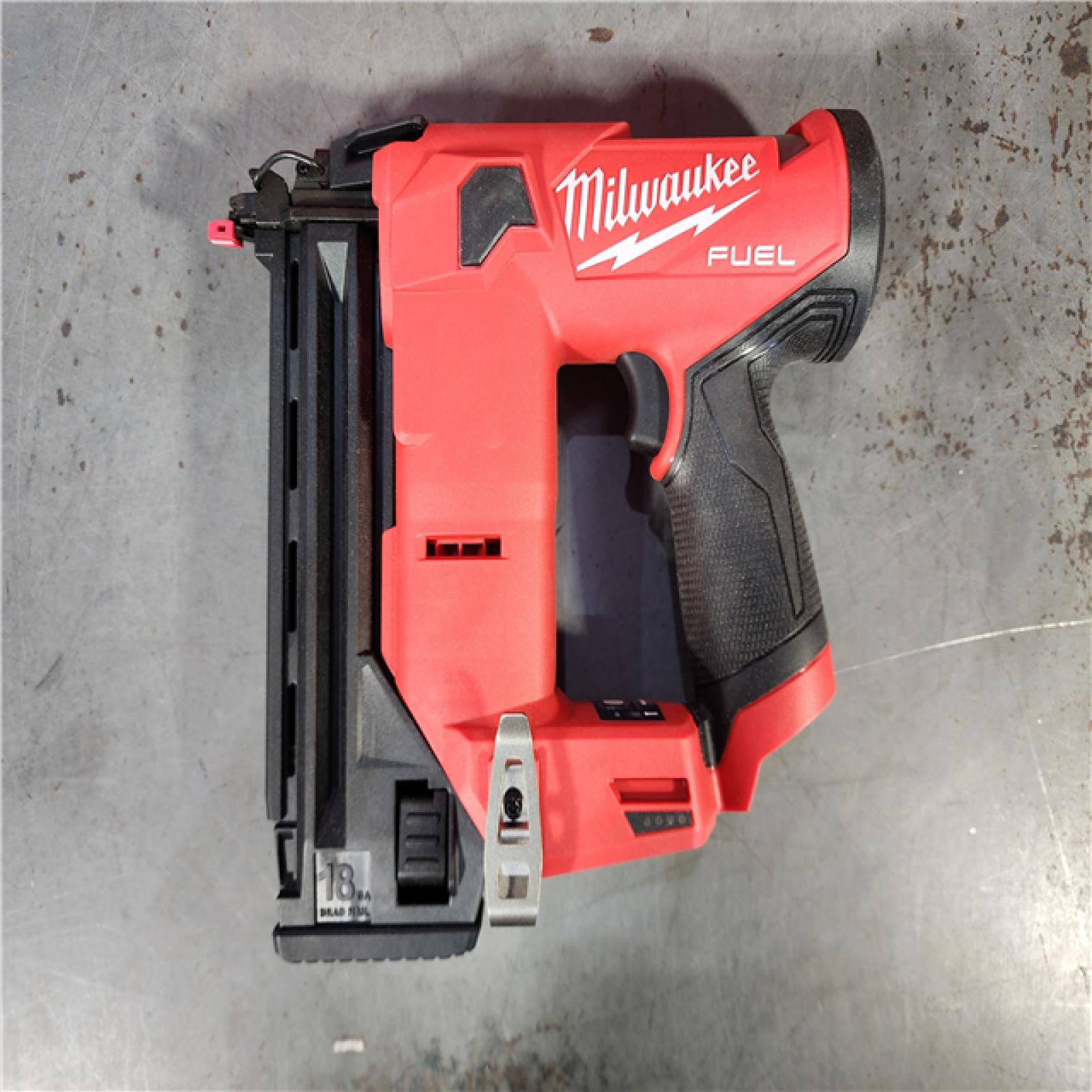 HOUSTON LOCATION - AS-IS M12 FUEL 12-Volt Lithium-Ion Brushless Cordless 18-Guage Compact Brad Nailer (Tool Only)