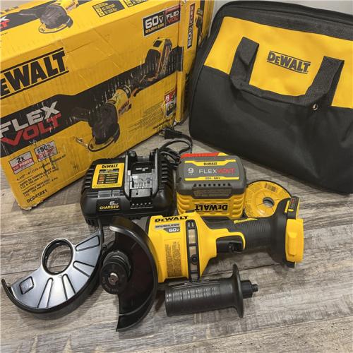 AS-IS DEWALT FLEXVOLT 60-Volt MAX Brushless 4-1/2 in. - 6 in. Cordless Grinder with Kickback Brake Kit (D)